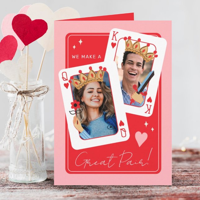 We make a great pair custom photo valentines day card (Creator Uploaded)