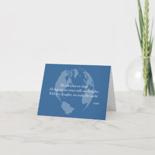 We Make the World Buddha Quote Cards