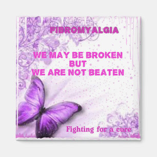 We may be beaten but not broken magnet