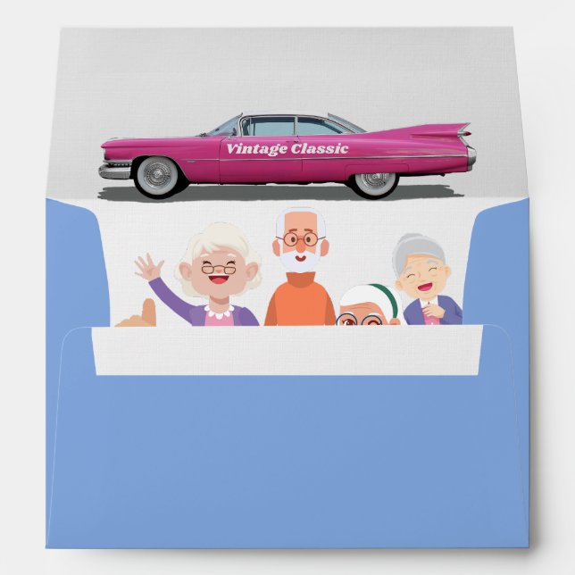 We May Be Old But We're Still Classy Seniors Envelope (Back (Bottom))