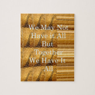 We may not have it all Giraffe Safari  Hakuna Mata Jigsaw Puzzle