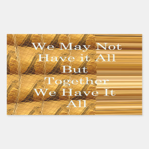 We may not have it all Giraffe Safari  Hakuna Mata Rectangular Sticker