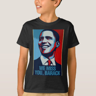 We Miss You Barack Obama Portrait Premium T-shirt. T-Shirt