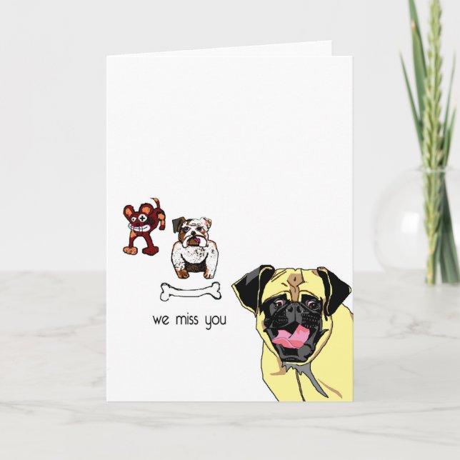 We miss you card (Front)