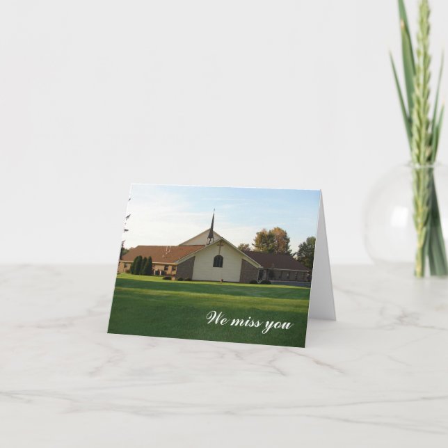 We miss you card (Front)