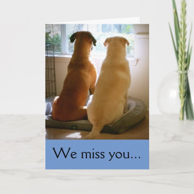 We miss you card (Front)