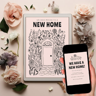 We Moved Address Change Garden Door Digital Card