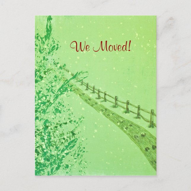 We Moved Announcement Postcard (Front)