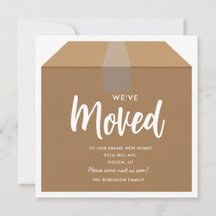 We Moved Change of Address Moving Announcement Car