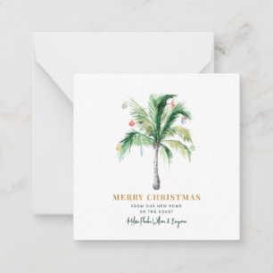 We Moved Christmas Holidays Moving Notice Card