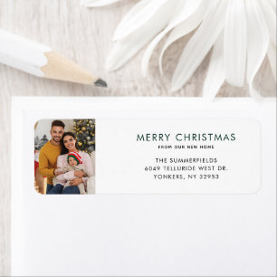 We Moved Christmas Photo Moving Return Address