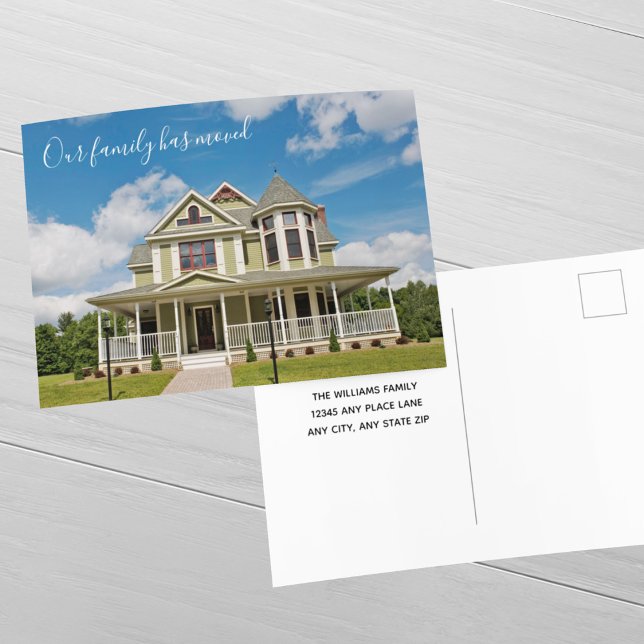 We Moved Custom House Photograph Address Change Postcard (Creator Uploaded)