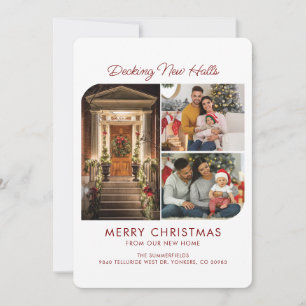 We Moved Decking New Halls Christmas Moving Holiday Card
