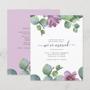 We Moved Greenery Chic Moving Announcement