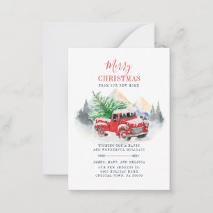 We Moved New Address Christmas Holidays Card
