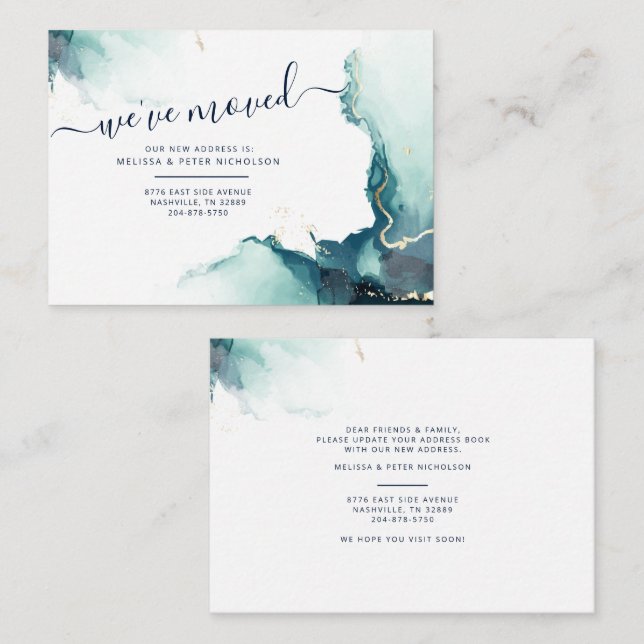 We Moved New Address Moving Announcement (Front/Back)