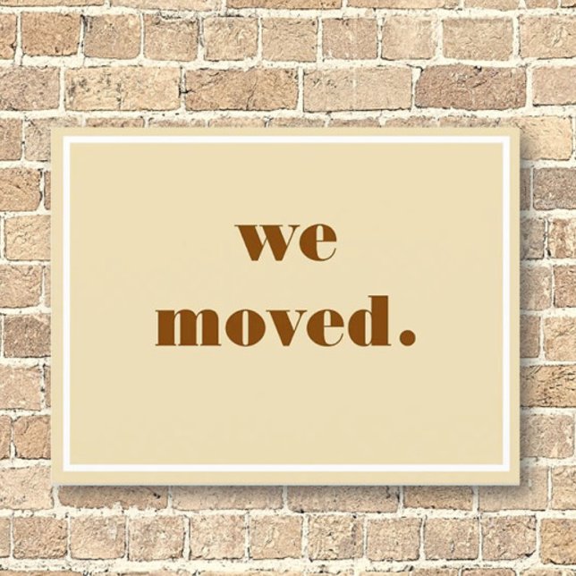We Moved! New Adress Postcard (Creator Uploaded)