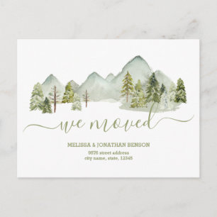 We Moved New Home Address Announcement Postcard