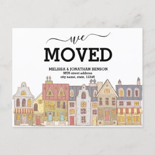We Moved New Home Address Announcement Postcard