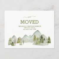 We Moved New Home Address Announcement Postcard