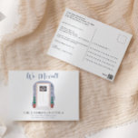 We Moved Our New Address Pastel Watercolor Postcard<br><div class="desc">Let all your family and friends know you have moved with this cute pastel watercolor new address announcement.  Personalise with all your new details on the front and back of the card. #movingannouncement #newaddress #ournewhome</div>