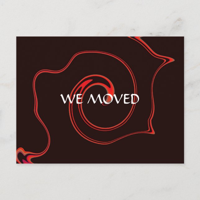 We Moved Postcard (Front)