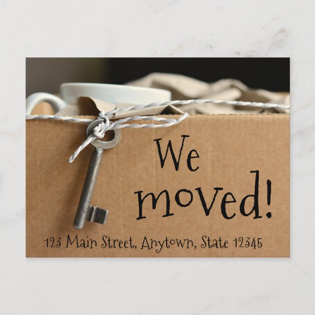 We Moved Postcard (Front)