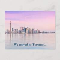 We Moved to Toronto Canada Skyline Photo Moving