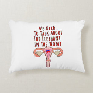 We Need to Talk About The Elephant In The Womb Decorative Cushion