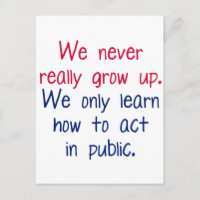 We never really grow up