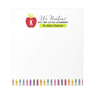 We Nurture All the Little Learners Teacher’s Notepad