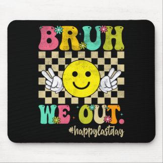 We Out Girl Boy Groovy Happy Last Day Of School  Mouse Pad