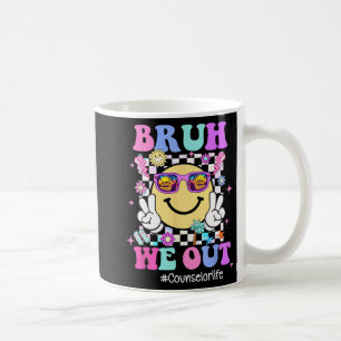 We Out Groovy Counsellor Life Last Day Of School Coffee Mug