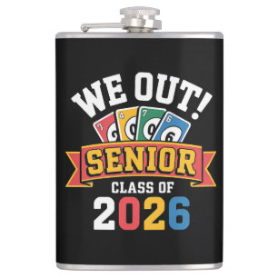 We Out Senior Class Of 2026 Hip Flask