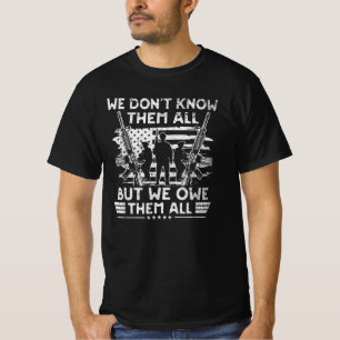 We Owe Them All Partiotic Veterans Day  T-Shirt