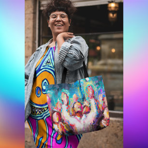 We Praise Thee Abstract Tote Bag