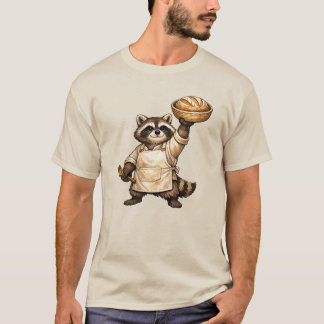 We Proof At Dawn Sourdough , Funny Racoon Meme Br T-Shirt