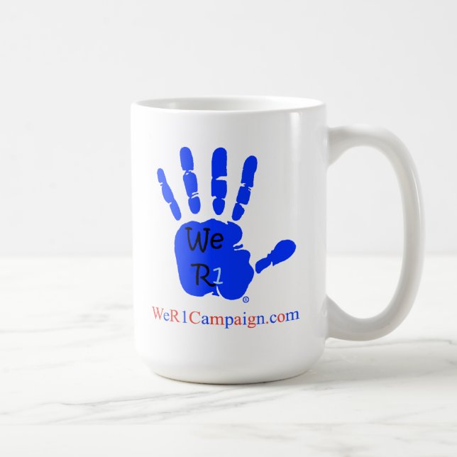 We R1 (Blue Hand) Mug (Right)