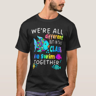 We re All Different But We Swim Together Elementar T-Shirt