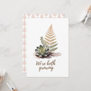 We’re Both Growing Botanical Succulent Design Invitation