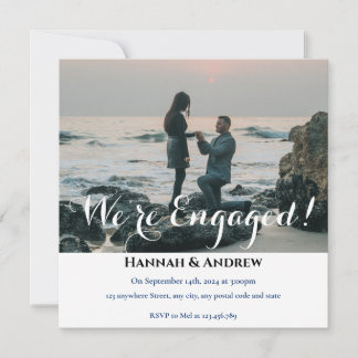 We’re engaged !