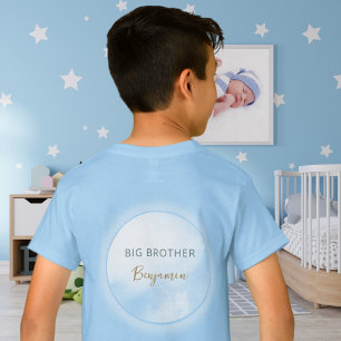 We´re on Cloud 9 Blue Big Brother Cute Baby Shower T-Shirt