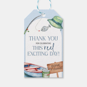 We’re Reel Excited, fishing-themed baby shower  Gift Tags