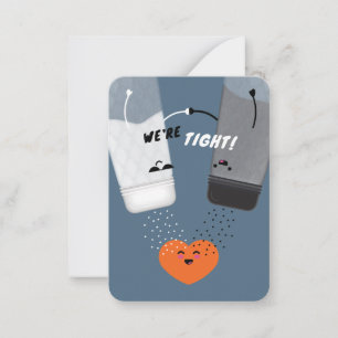 We’re Tight! Salt & Pepper Kids Valentine Card