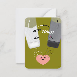 We’re Tight! Salt & Pepper Kids Valentine Card