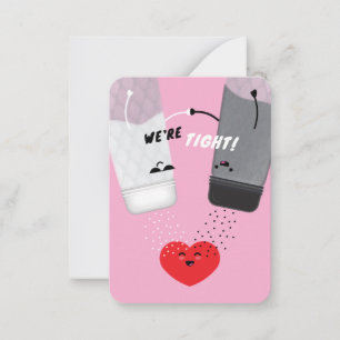 We’re Tight! Salt & Pepper Kids Valentine Card