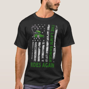 We Ride At Dawn Dad Lawn Mower Make Laugh Day Yard T-Shirt