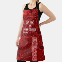 We Rise by Lifting Others Apron Red Patchwork