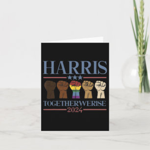 We Rise - Kamala Harris 2024 Lgbt  Card