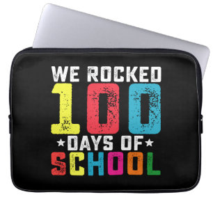 We Rocked 100 Days of School Teacher Student Laptop Sleeve